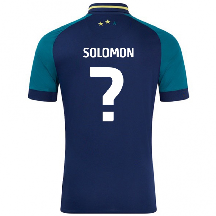 Kandiny Gyermek Eko Solomon #0 Navy Sötétzöld Idegenbeli Jersey 2024/25 Mez Póló Ing