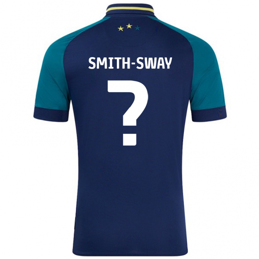 Kandiny Gyermek Jay Smith-Sway #0 Navy Sötétzöld Idegenbeli Jersey 2024/25 Mez Póló Ing