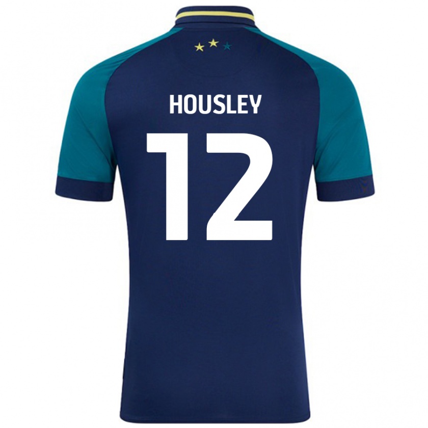 Kandiny Gyermek Autumn Housley #12 Navy Sötétzöld Idegenbeli Jersey 2024/25 Mez Póló Ing