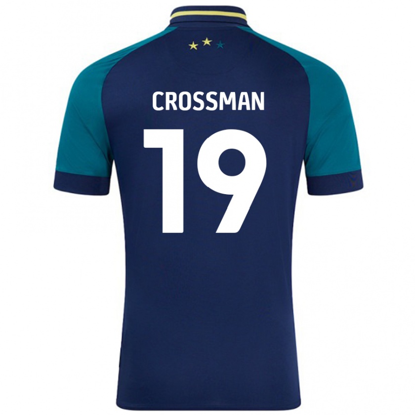 Kandiny Gyermek Paige Crossman #19 Navy Sötétzöld Idegenbeli Jersey 2024/25 Mez Póló Ing