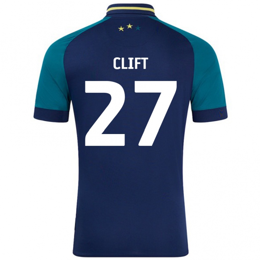 Kandiny Gyermek Cassidy Clift #27 Navy Sötétzöld Idegenbeli Jersey 2024/25 Mez Póló Ing