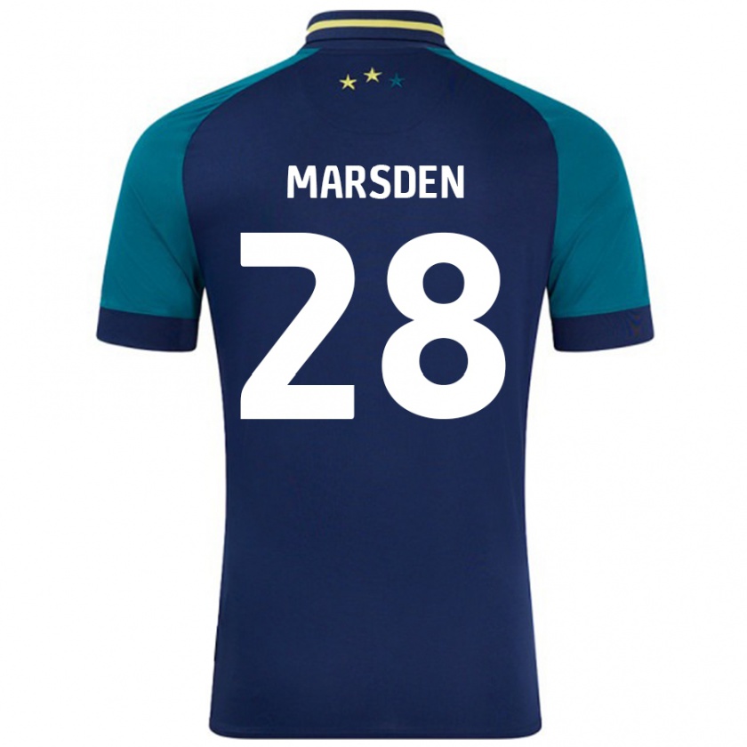 Kandiny Gyermek Brooke Marsden #28 Navy Sötétzöld Idegenbeli Jersey 2024/25 Mez Póló Ing