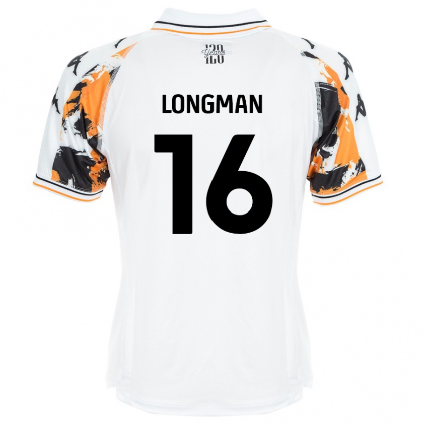 Kandiny Gyermek Ryan Longman #16 Fehér Idegenbeli Jersey 2024/25 Mez Póló Ing