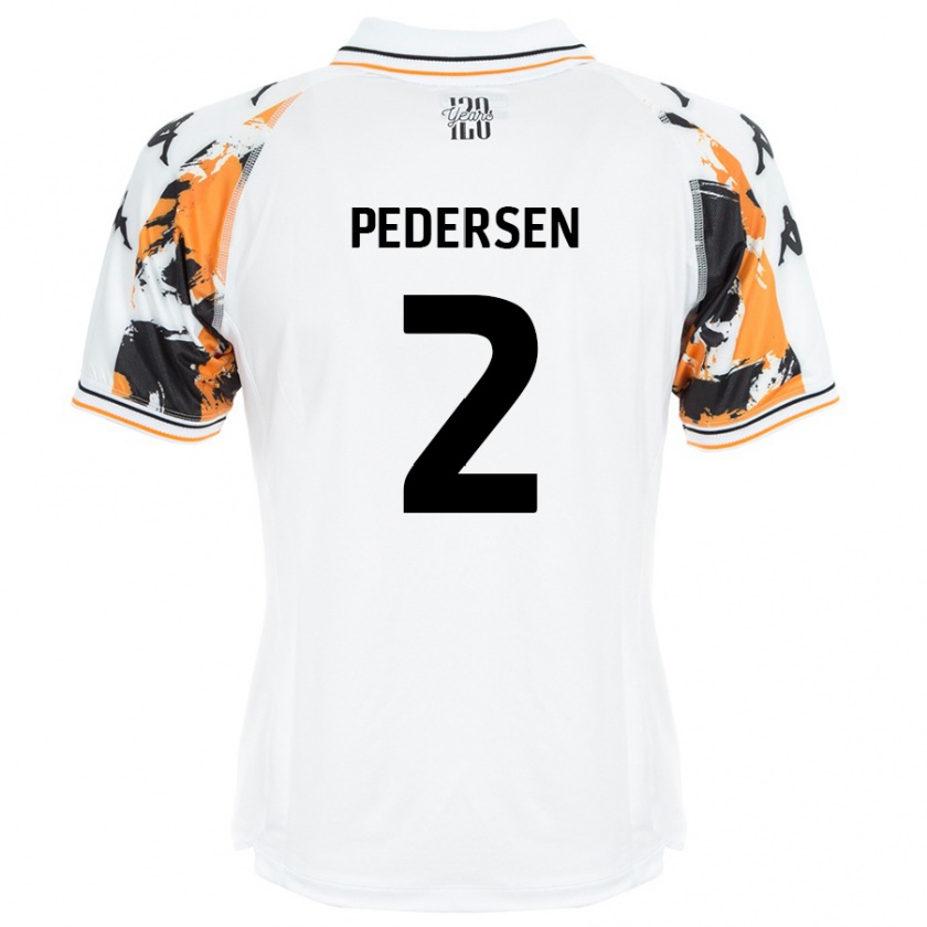 Kandiny Gyermek Eden Pedersen #2 Fehér Idegenbeli Jersey 2024/25 Mez Póló Ing