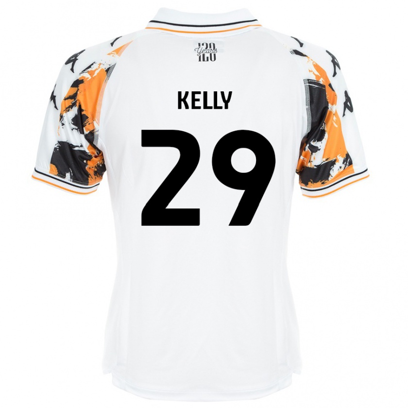 Kandiny Gyermek Ace Kelly #29 Fehér Idegenbeli Jersey 2024/25 Mez Póló Ing