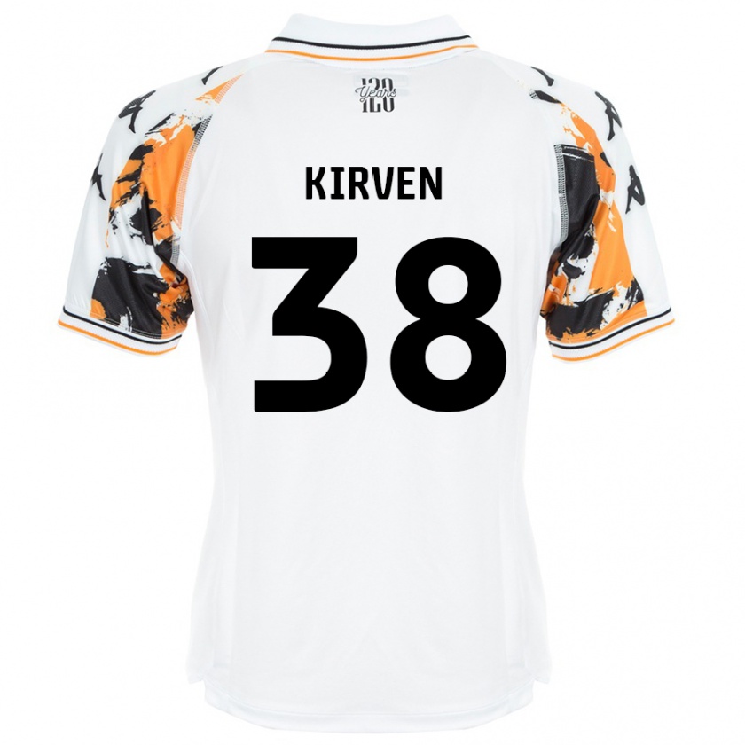 Kandiny Gyermek Tess Kirven #38 Fehér Idegenbeli Jersey 2024/25 Mez Póló Ing