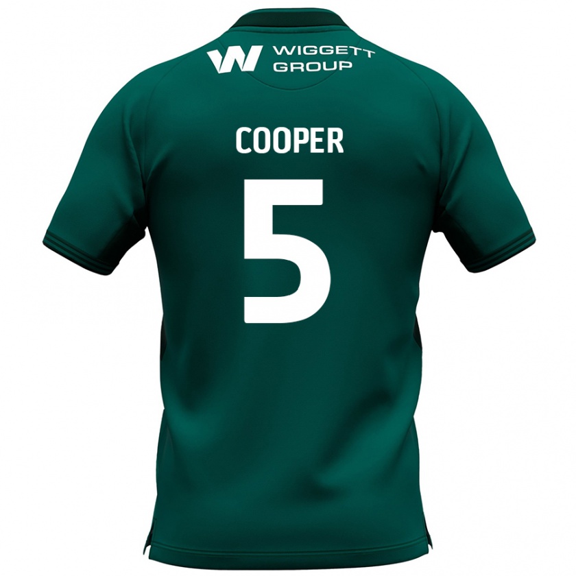 Kandiny Gyermek Jake Cooper #5 Zöld Idegenbeli Jersey 2024/25 Mez Póló Ing