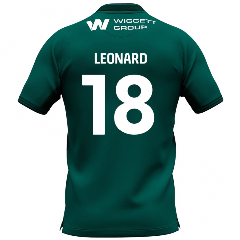 Kandiny Gyermek Ryan Leonard #18 Zöld Idegenbeli Jersey 2024/25 Mez Póló Ing