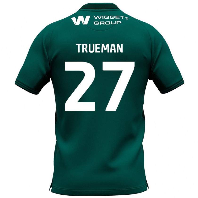 Kandiny Gyermek Connal Trueman #27 Zöld Idegenbeli Jersey 2024/25 Mez Póló Ing