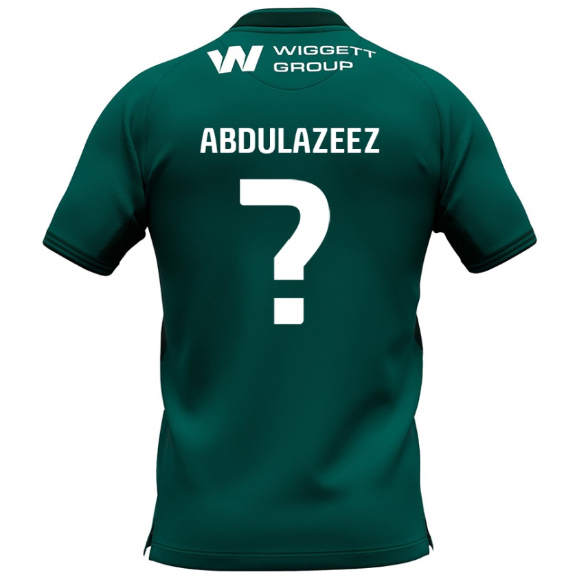 Kandiny Gyermek Abdulahi Abdulazeez #0 Zöld Idegenbeli Jersey 2024/25 Mez Póló Ing