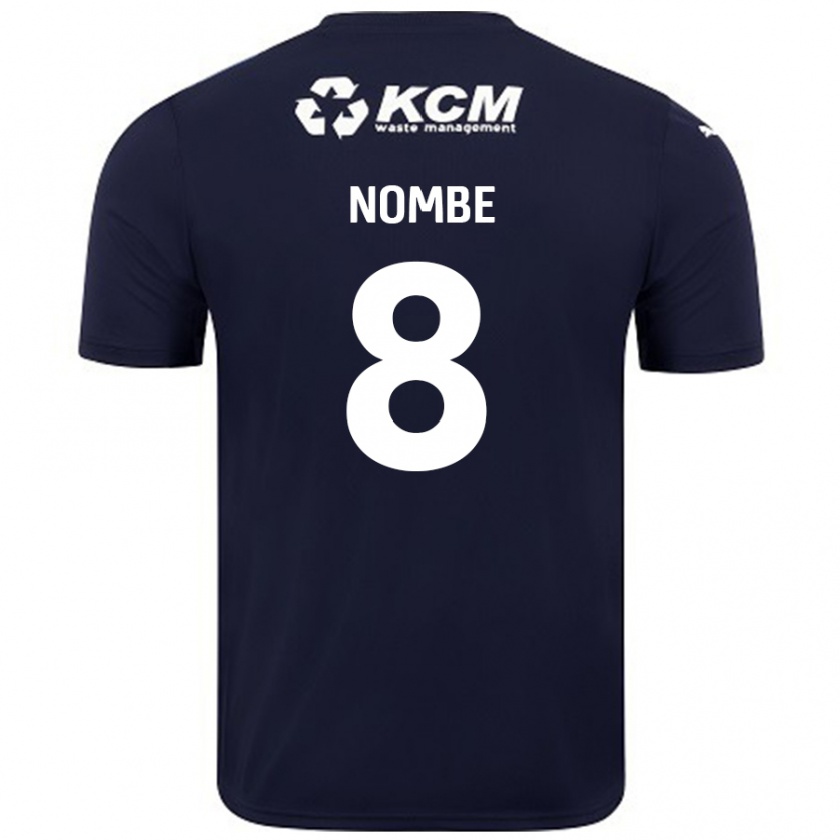 Kandiny Gyermek Sam Nombe #8 Sötétkék Idegenbeli Jersey 2024/25 Mez Póló Ing