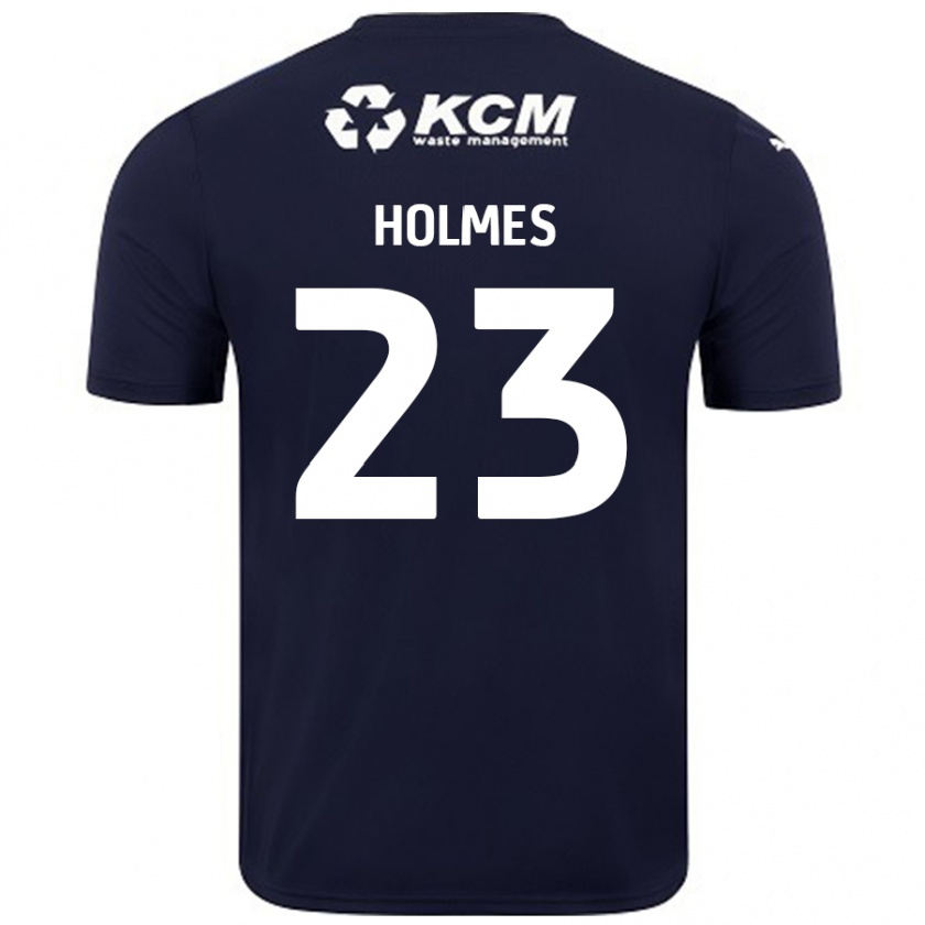 Kandiny Gyermek Jack Holmes #23 Sötétkék Idegenbeli Jersey 2024/25 Mez Póló Ing