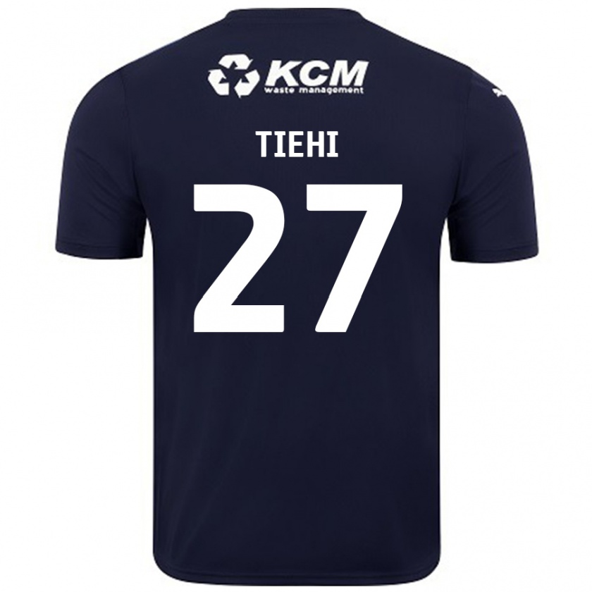 Kandiny Gyermek Christ Tiehi #27 Sötétkék Idegenbeli Jersey 2024/25 Mez Póló Ing