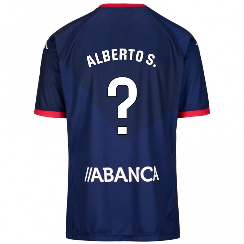 Kandiny Gyermek Alberto Sánchez #0 Sötétkék Idegenbeli Jersey 2024/25 Mez Póló Ing