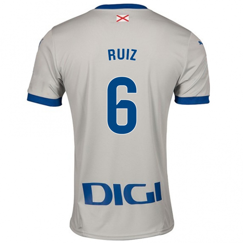 Kandiny Gyermek Markel Ruiz #6 Világos Szürke Idegenbeli Jersey 2024/25 Mez Póló Ing