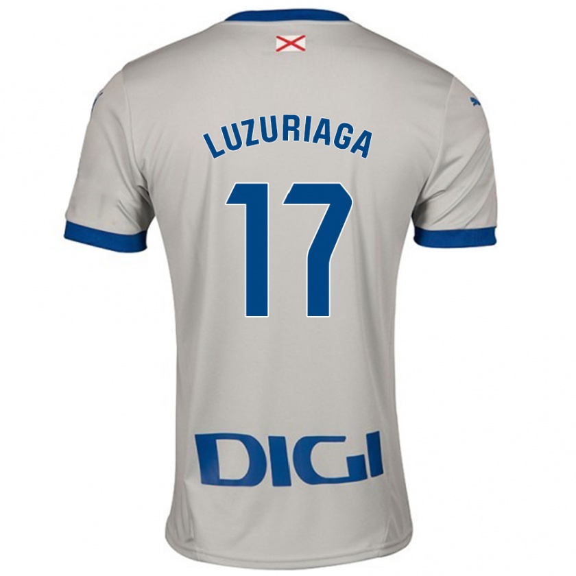 Kandiny Gyermek Judith Luzuriaga #17 Világos Szürke Idegenbeli Jersey 2024/25 Mez Póló Ing