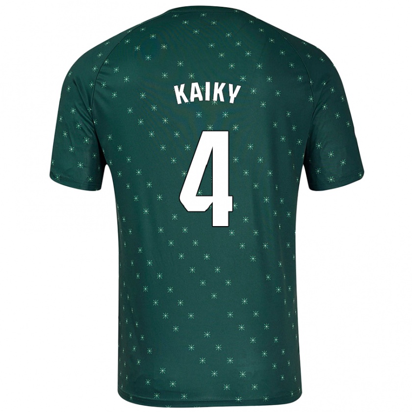 Kandiny Gyermek Kaiky #4 Sötétzöld Idegenbeli Jersey 2024/25 Mez Póló Ing