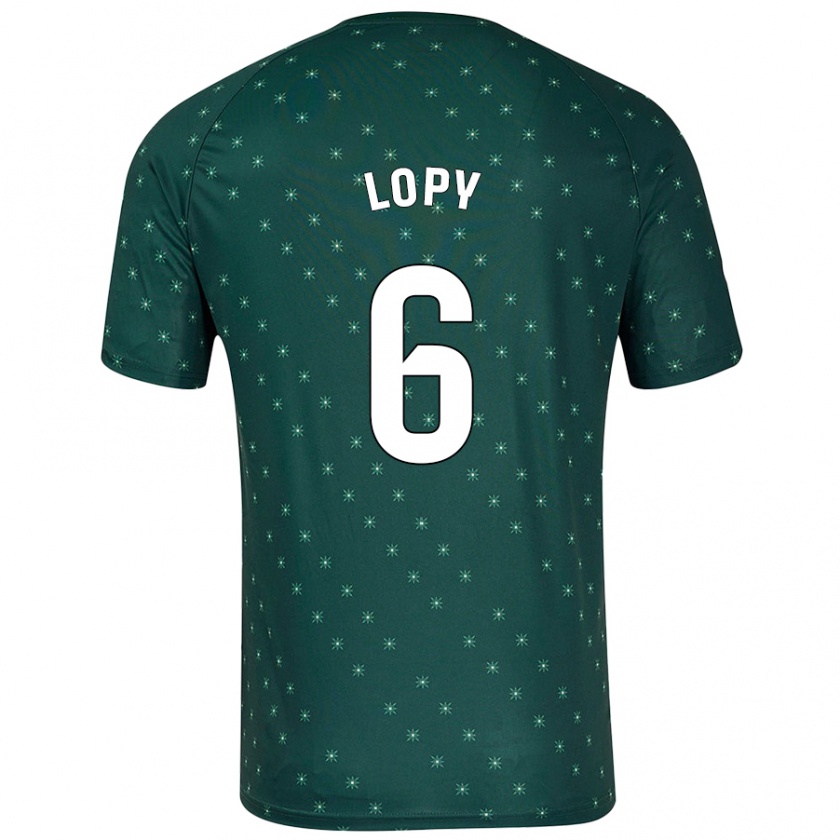 Kandiny Gyermek Dion Lopy #6 Sötétzöld Idegenbeli Jersey 2024/25 Mez Póló Ing