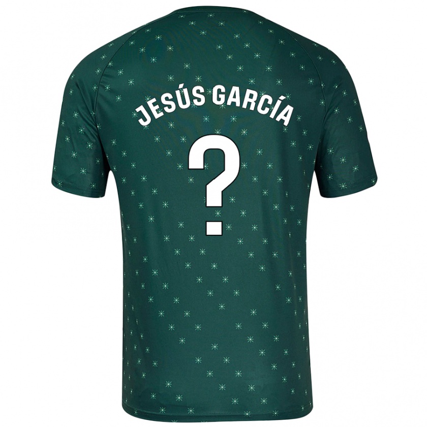 Kandiny Gyermek Jesús García #0 Sötétzöld Idegenbeli Jersey 2024/25 Mez Póló Ing