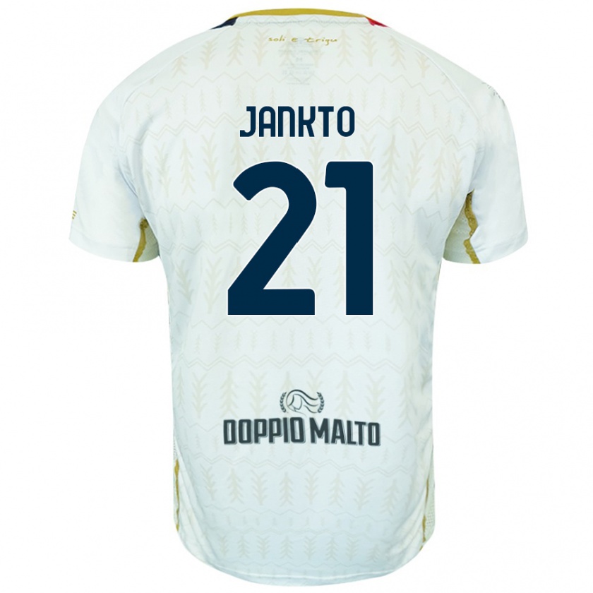 Kandiny Gyermek Jakub Jankto #21 Fehér Idegenbeli Jersey 2024/25 Mez Póló Ing