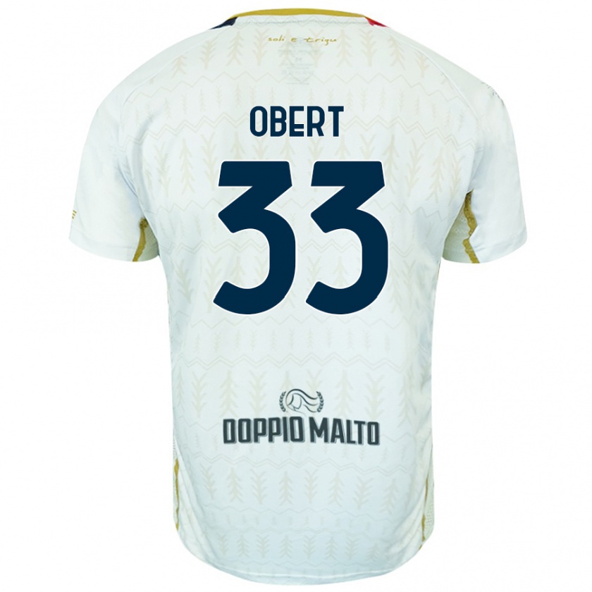 Kandiny Gyermek Adam Obert #33 Fehér Idegenbeli Jersey 2024/25 Mez Póló Ing