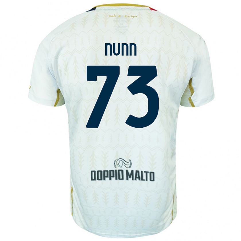 Kandiny Gyermek Jack Nunn #73 Fehér Idegenbeli Jersey 2024/25 Mez Póló Ing