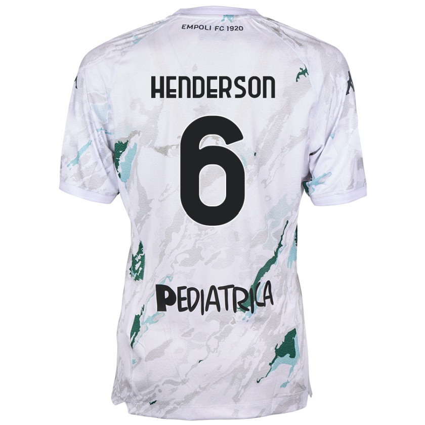 Kandiny Gyermek Liam Henderson #6 Szürke Idegenbeli Jersey 2024/25 Mez Póló Ing