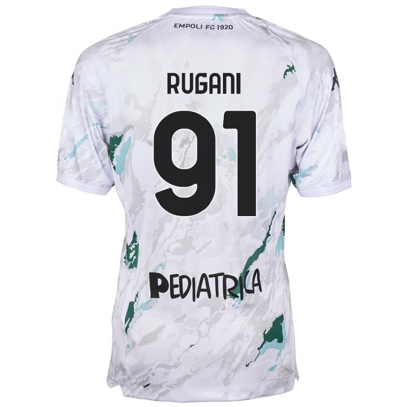 Kandiny Gyermek Tommaso Rugani #91 Szürke Idegenbeli Jersey 2024/25 Mez Póló Ing