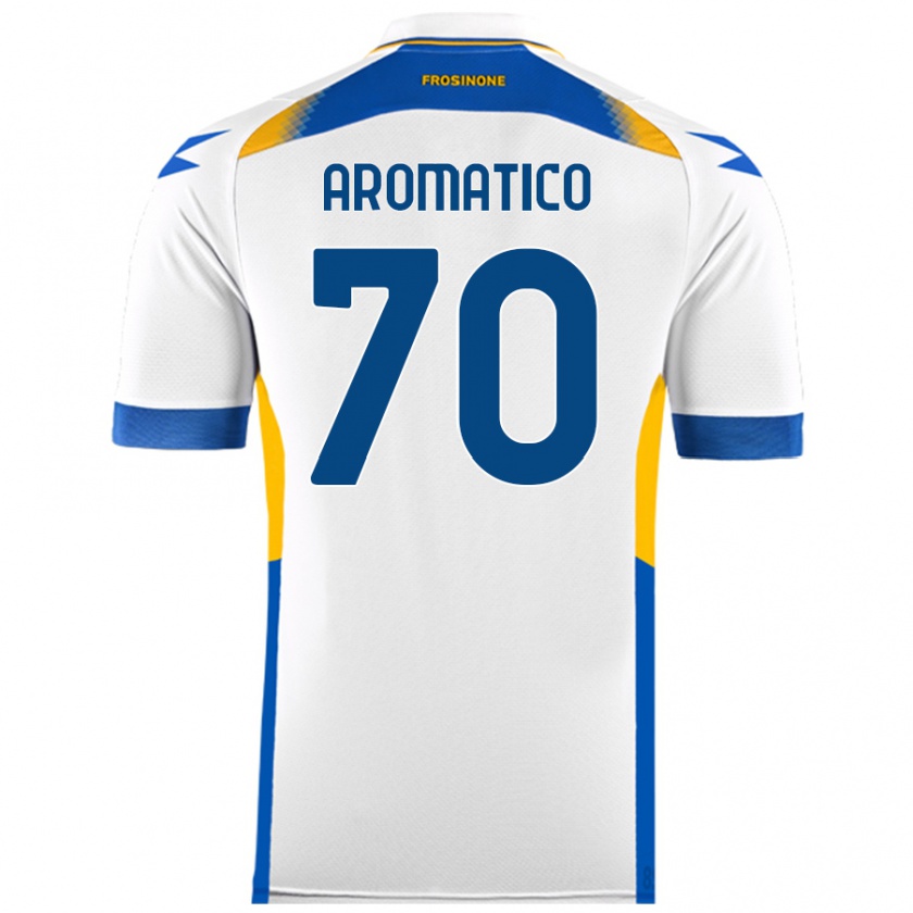 Kandiny Gyermek Raul Aromatico #70 Fehér Idegenbeli Jersey 2024/25 Mez Póló Ing