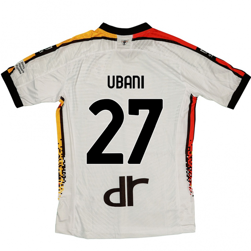 Kandiny Gyermek Marlon Ubani #27 Fehér Fekete Idegenbeli Jersey 2024/25 Mez Póló Ing