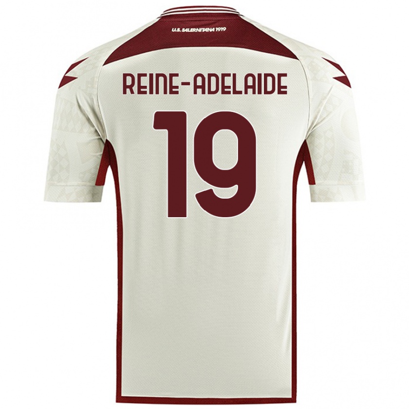 Kandiny Gyermek Jeff Reine-Adélaïde #19 Krém Színű Idegenbeli Jersey 2024/25 Mez Póló Ing