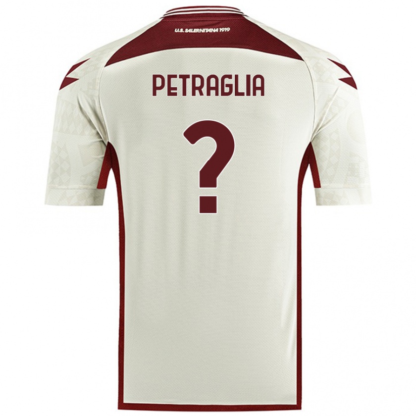 Kandiny Gyermek Christian Petraglia #0 Krém Színű Idegenbeli Jersey 2024/25 Mez Póló Ing