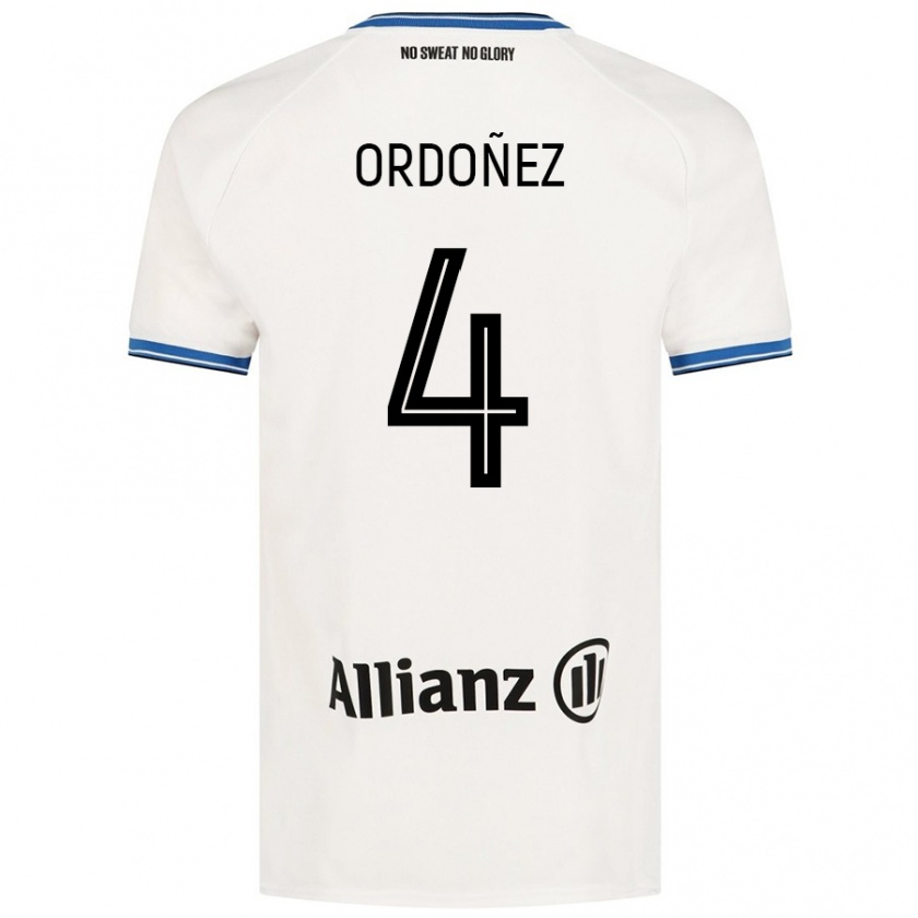 Kandiny Gyermek Joel Ordóñez #4 Fehér Idegenbeli Jersey 2024/25 Mez Póló Ing