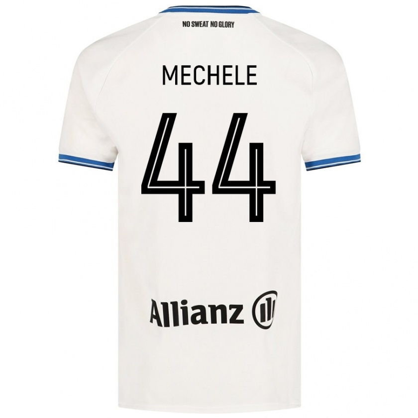 Kandiny Gyermek Brandon Mechele #44 Fehér Idegenbeli Jersey 2024/25 Mez Póló Ing