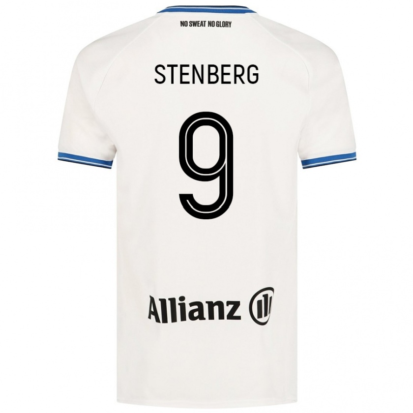 Kandiny Gyermek Hanna Stenberg #9 Fehér Idegenbeli Jersey 2024/25 Mez Póló Ing