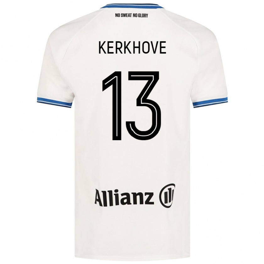 Kandiny Gyermek Angel Kerkhove #13 Fehér Idegenbeli Jersey 2024/25 Mez Póló Ing