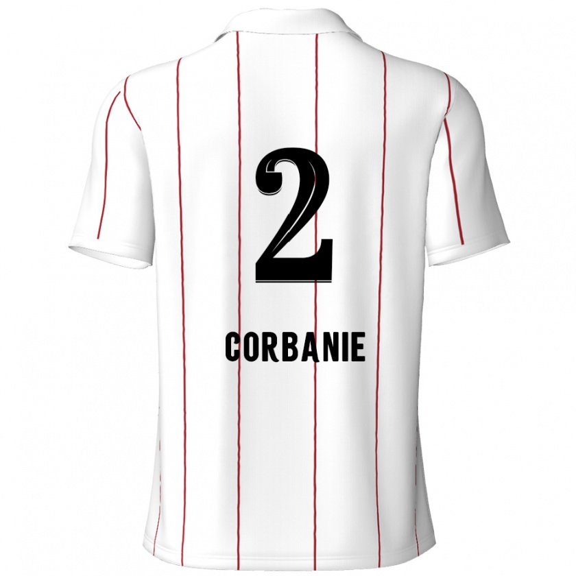 Kandiny Gyermek Kobe Corbanie #2 Fehér Fekete Idegenbeli Jersey 2024/25 Mez Póló Ing