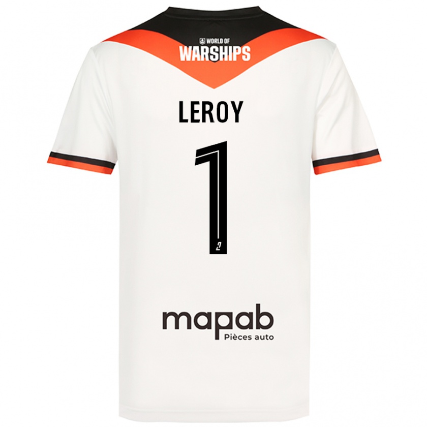 Kandiny Gyermek Benjamin Leroy #1 Fehér Idegenbeli Jersey 2024/25 Mez Póló Ing