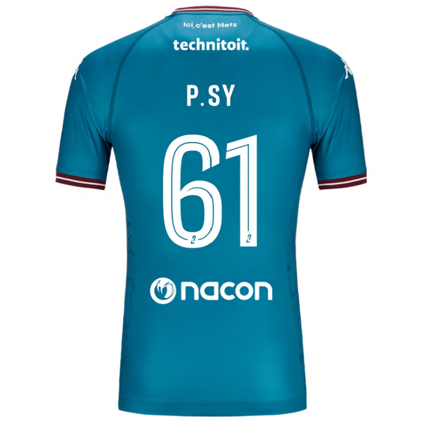 Kandiny Gyermek Pape Sy #61 Bleu Benzin Idegenbeli Jersey 2024/25 Mez Póló Ing