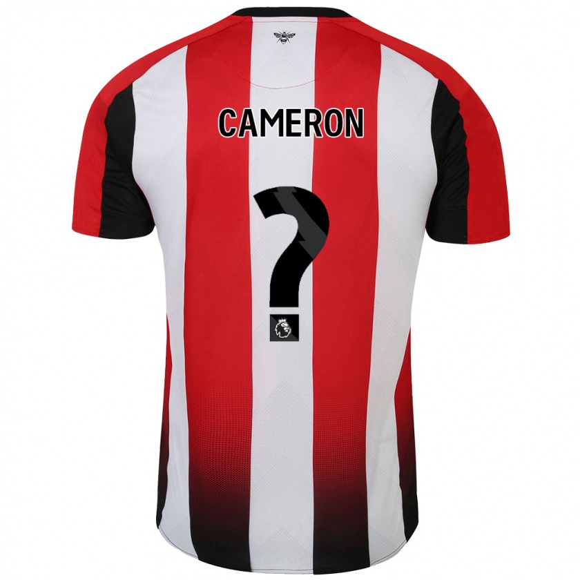 Kandiny Férfi Cameron Anderson #0 Piros Fehér Hazai Jersey 2024/25 Mez Póló Ing