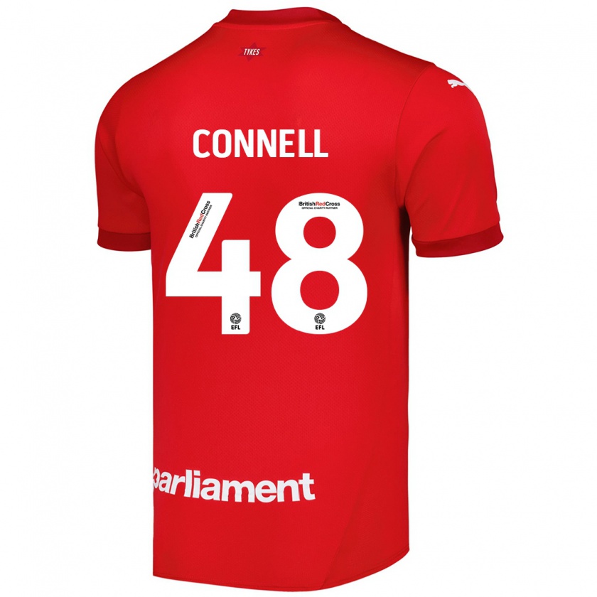 Kandiny Férfi Luca Connell #48 Piros Hazai Jersey 2024/25 Mez Póló Ing