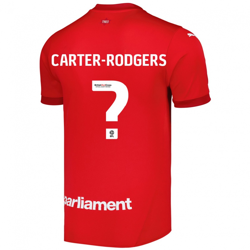 Kandiny Férfi Trent Carter-Rodgers #0 Piros Hazai Jersey 2024/25 Mez Póló Ing