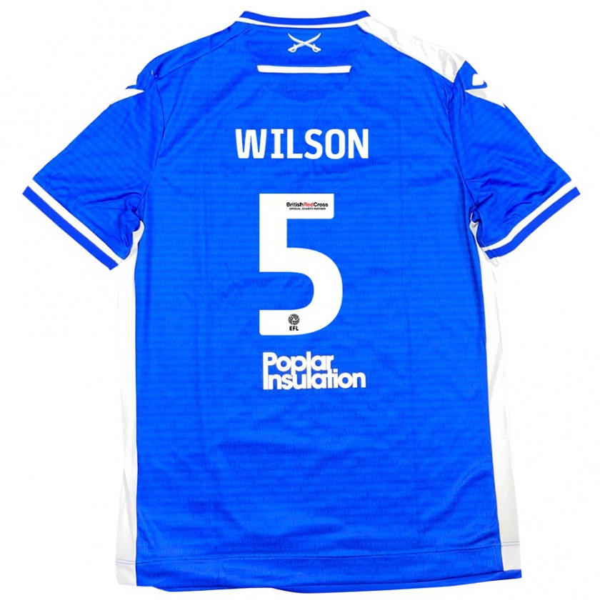 Kandiny Férfi James Wilson #5 Kék Fehér Hazai Jersey 2024/25 Mez Póló Ing