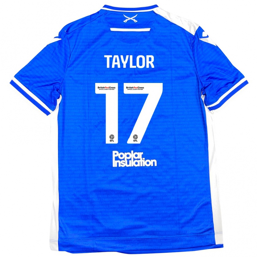 Kandiny Férfi Connor Taylor #17 Kék Fehér Hazai Jersey 2024/25 Mez Póló Ing