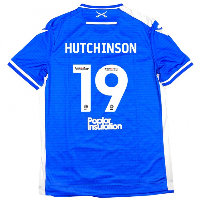 Kandiny Férfi Isaac Hutchinson #19 Kék Fehér Hazai Jersey 2024/25 Mez Póló Ing