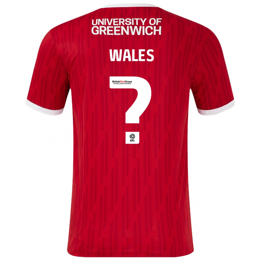 Kandiny Férfi Manu Wales #0 Piros Fehér Hazai Jersey 2024/25 Mez Póló Ing