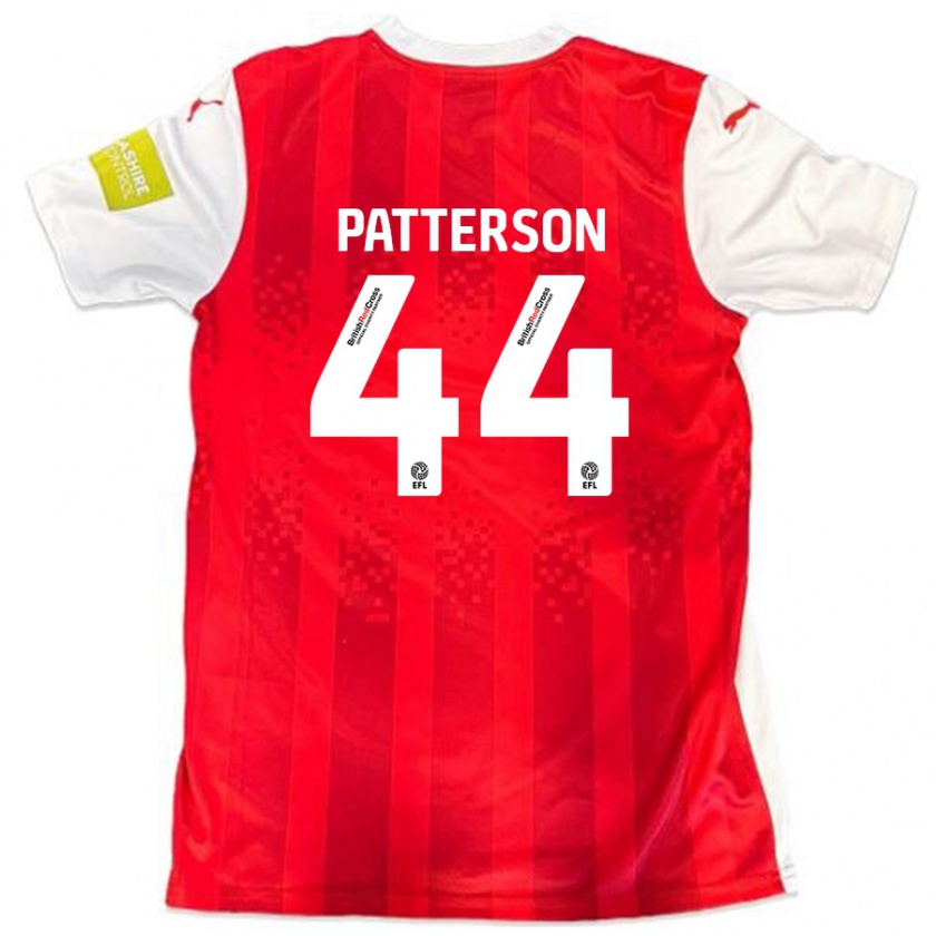 Kandiny Férfi Phoenix Patterson #44 Piros Fehér Hazai Jersey 2024/25 Mez Póló Ing