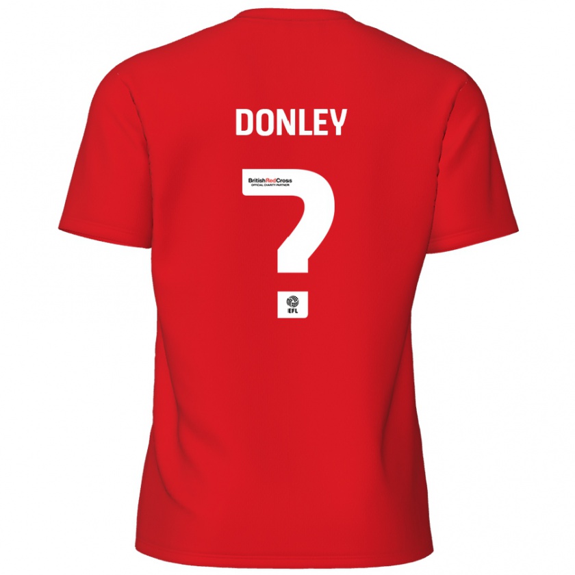 Kandiny Férfi Jamie Donley #0 Piros Hazai Jersey 2024/25 Mez Póló Ing