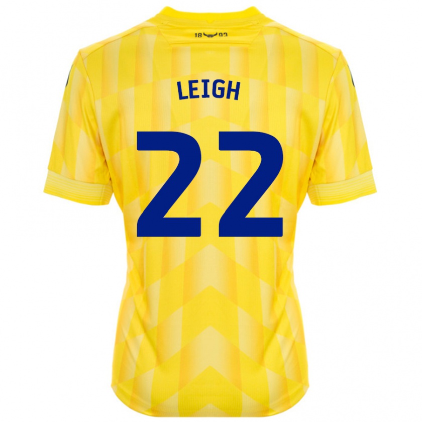 Kandiny Férfi Greg Leigh #22 Sárga Hazai Jersey 2024/25 Mez Póló Ing