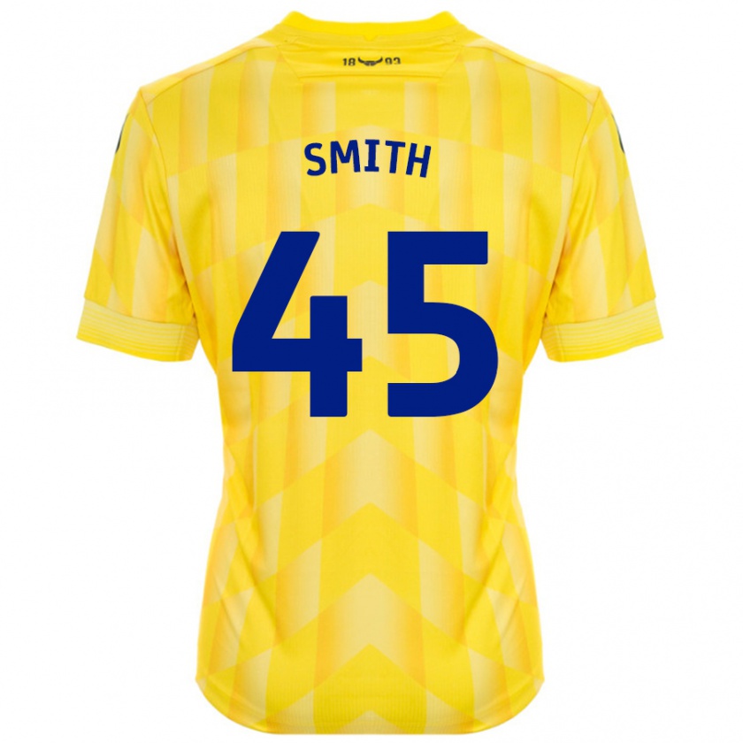 Kandiny Férfi Max Smith #45 Sárga Hazai Jersey 2024/25 Mez Póló Ing